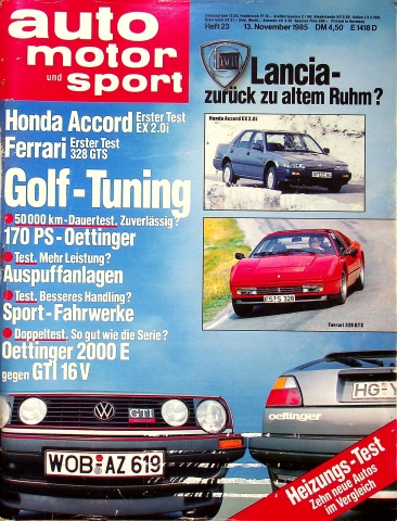 Deckblatt Auto Motor und Sport (23/1985)
